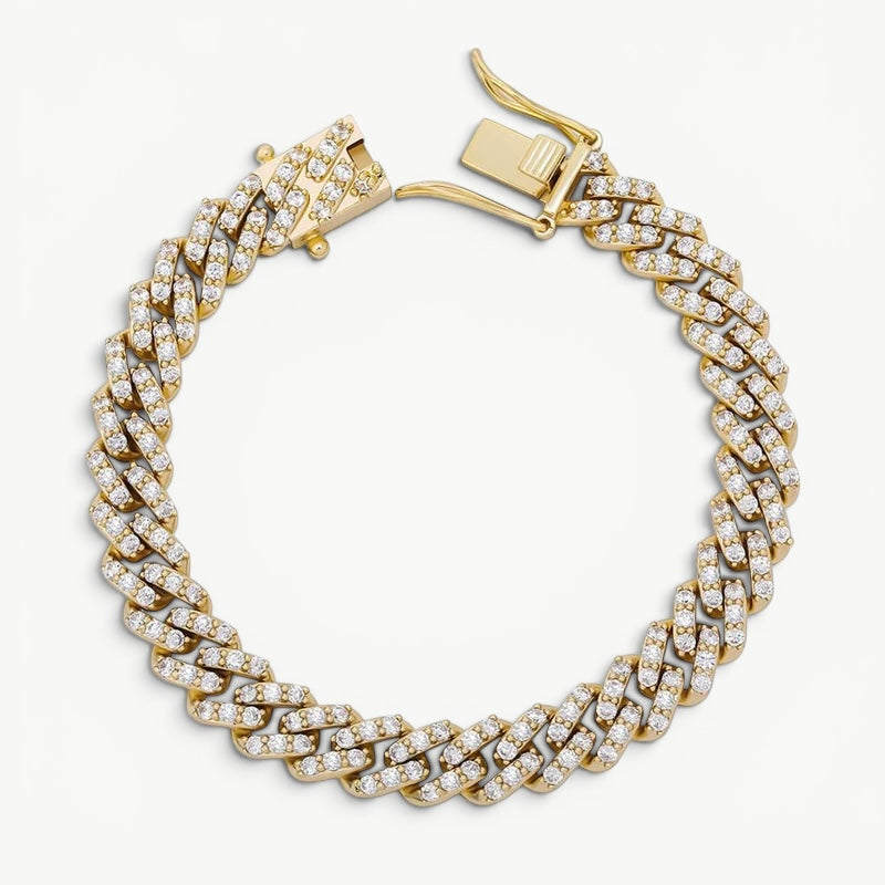Bracelet Cuban " pavé "
