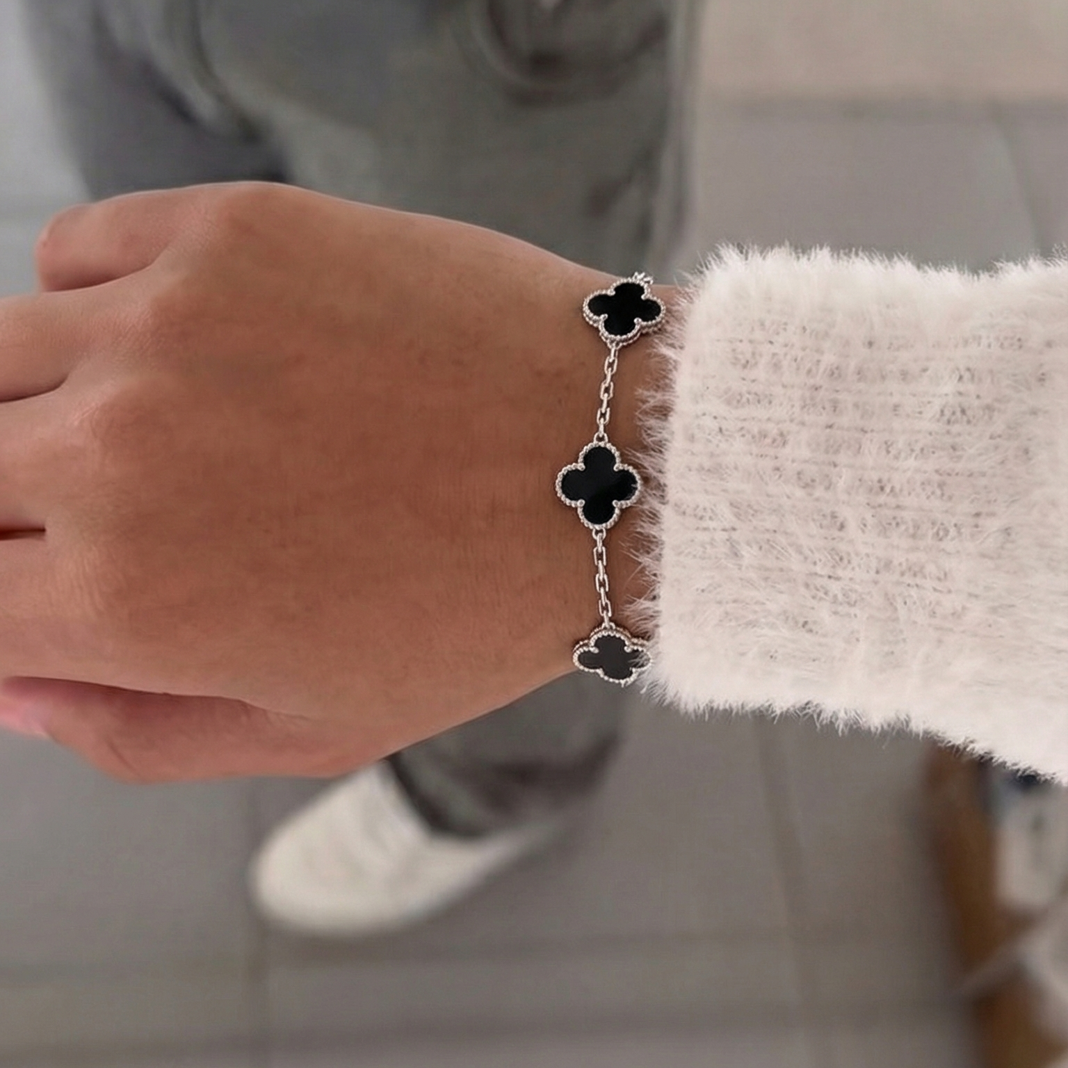 Bracelet Van Trèfle Argent