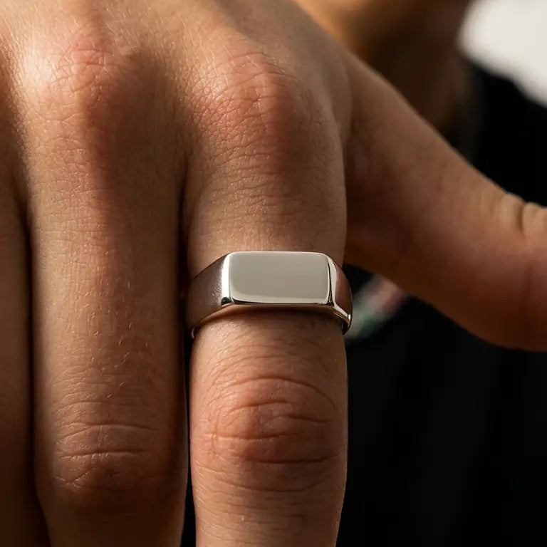 Bague Chevalières Rectangulaire