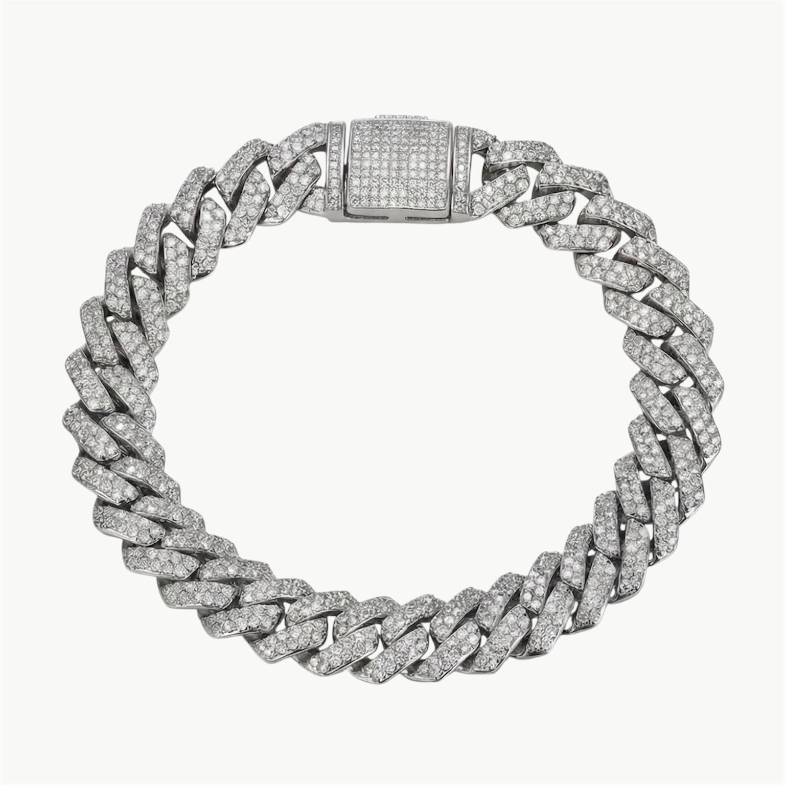 Bracelet Cuban " pavé "