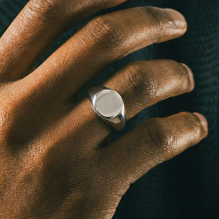 Chevalière Ovale " gravé "