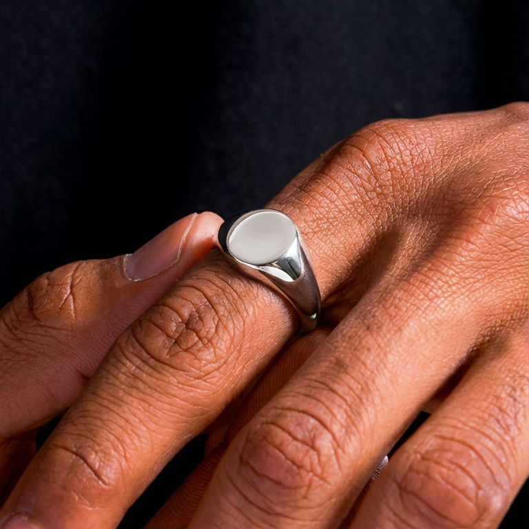 Chevalière Ovale " gravé "