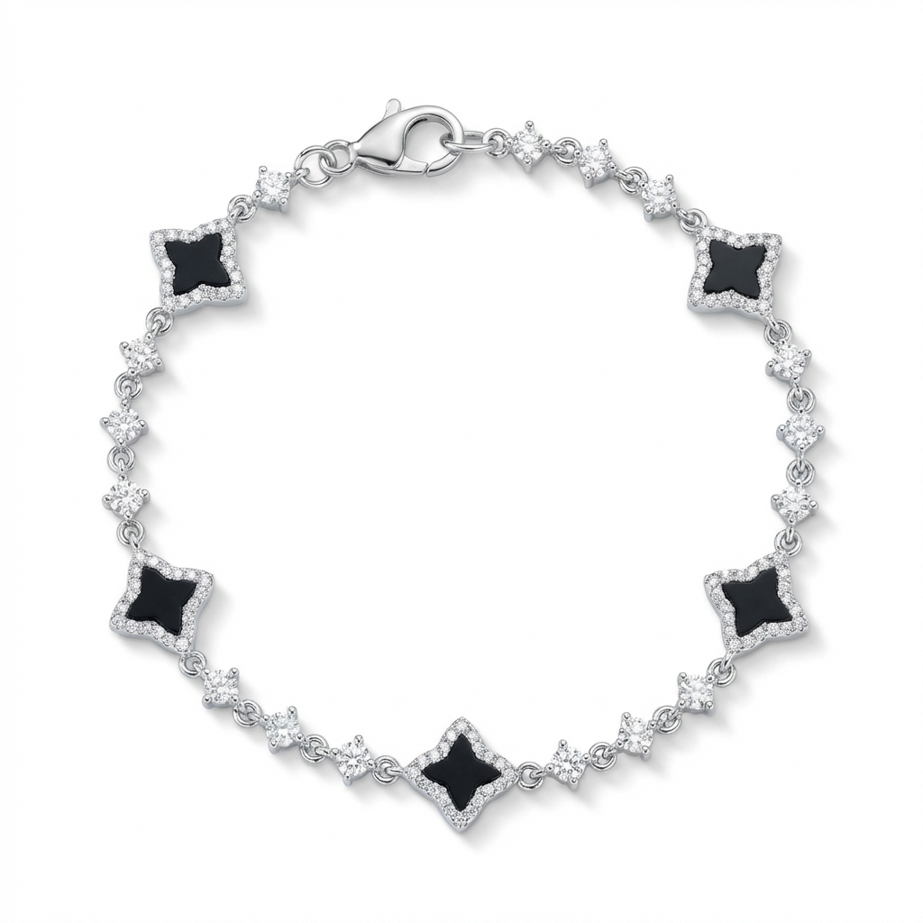 Bracelet Trèfle Tennis