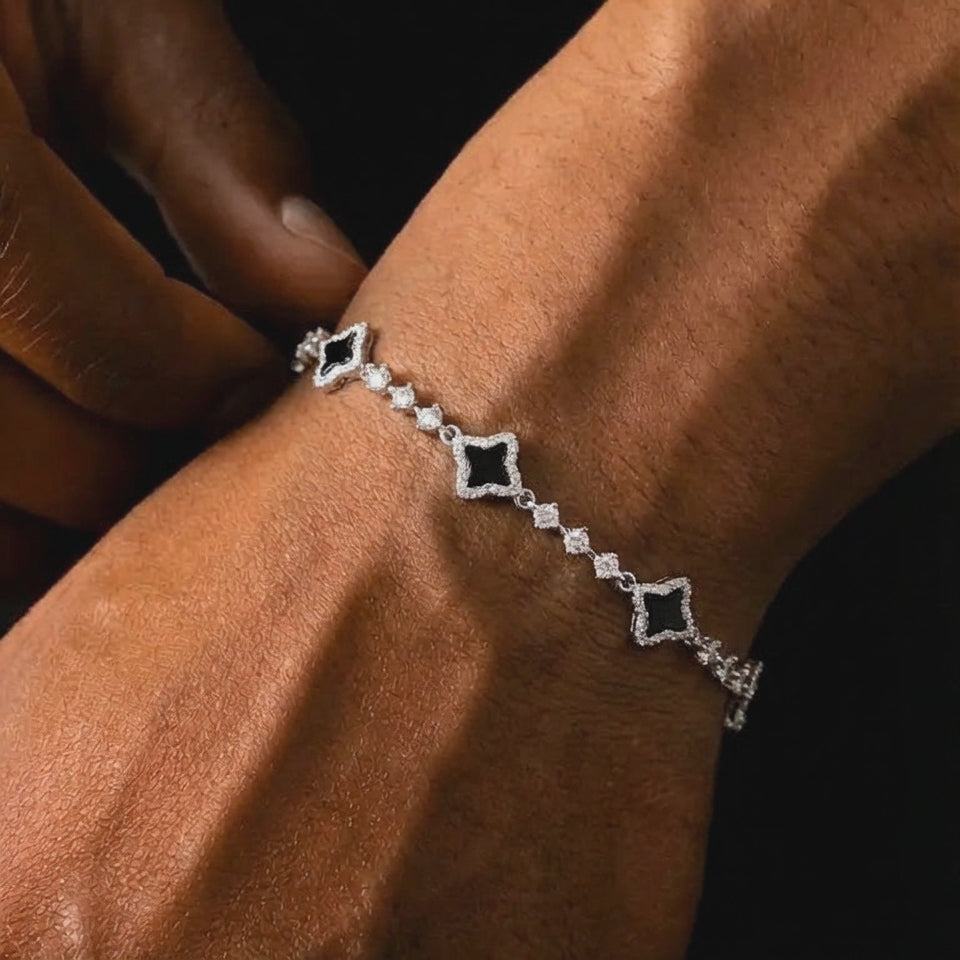 Bracelet Trèfle Tennis