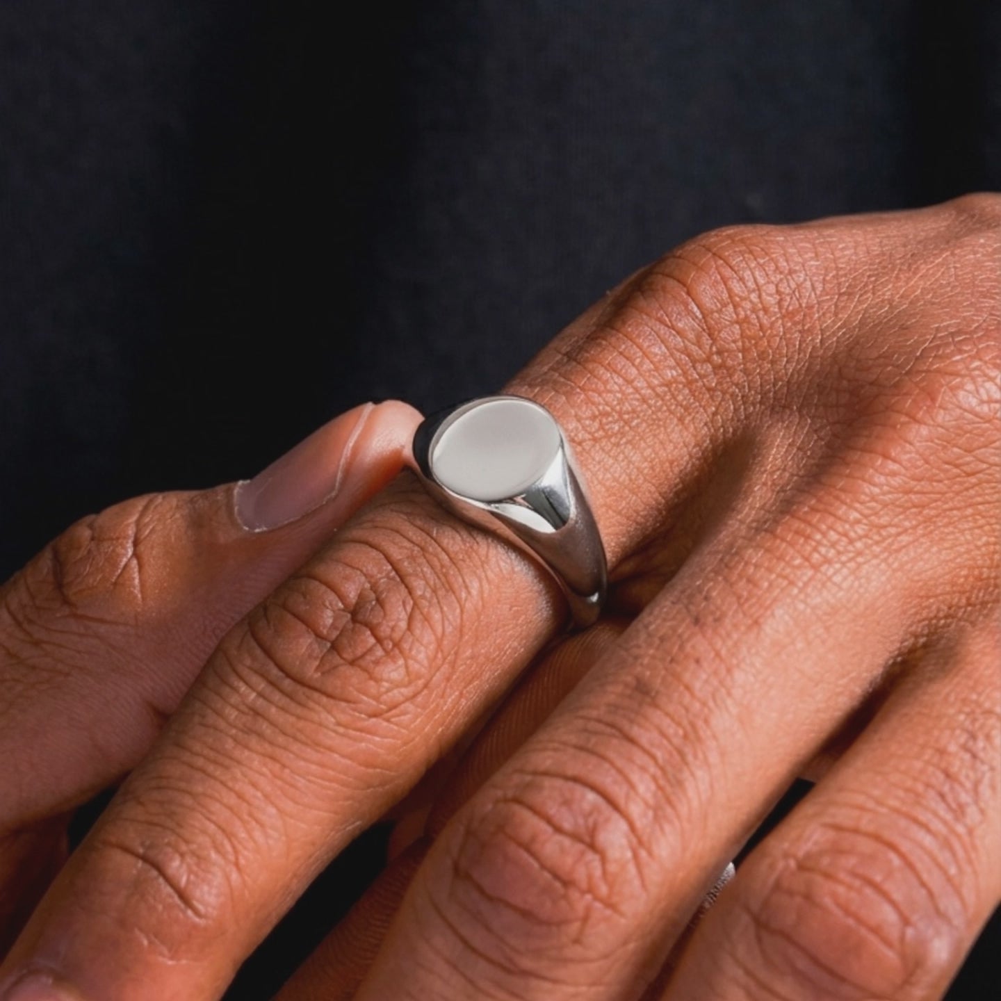 Chevalière Ovale " gravé "